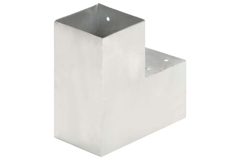 Stolpbeslag L-form galvaniserad metall 101x101 mm - Silver - Staketstolpar