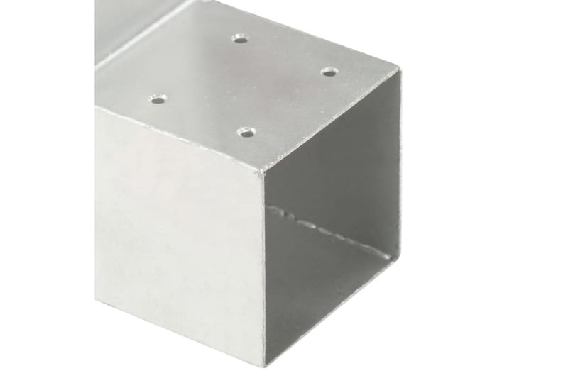 Stolpbeslag L-form galvaniserad metall 101x101 mm - Silver - Staketstolpar