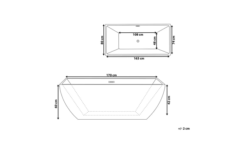 Alseda Badkar Fristående - Vit - Hus & renovering - Kök & bad - Badrum - Badkar - Fristående badkar