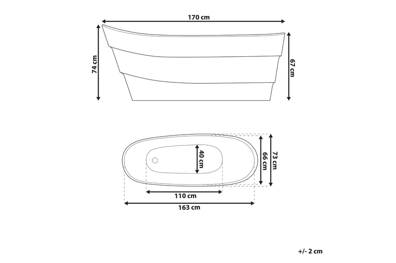 Desvarieux Badkar - Vit - Hus & renovering - Kök & bad - Badrum - Badkar - Fristående badkar