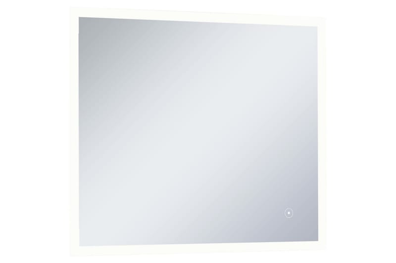 Badrumsspegel LED med touch-sensor 60x50 cm - Silver - Badrumsspegel - Badrumsspegel med belysning