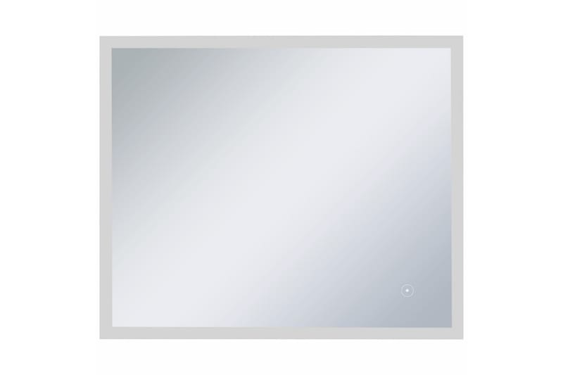 Badrumsspegel LED med touch-sensor 60x50 cm - Silver - Badrumsspegel - Badrumsspegel med belysning