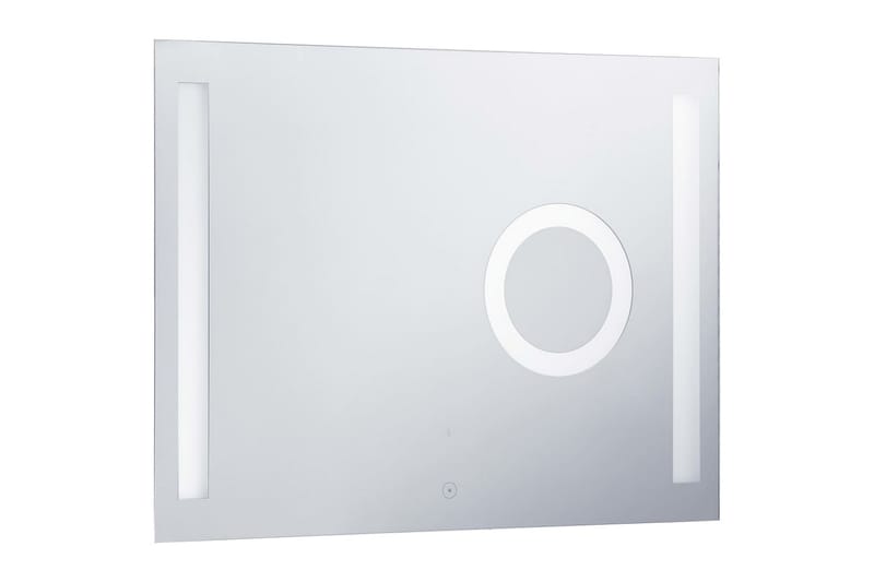 Badrumsspegel LED med touch-sensor 80x60 cm - Silver - Badrumsspegel - Badrumsspegel med belysning