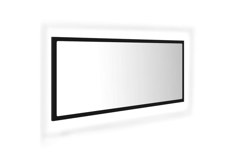 Badrumsspegel med LED svart 100x8,5x37 cm spånskiva - Svart - Hus & renovering - Kök & bad - Badrum - Badrumsmöbler & badrumsinredning - Badrumsspegel