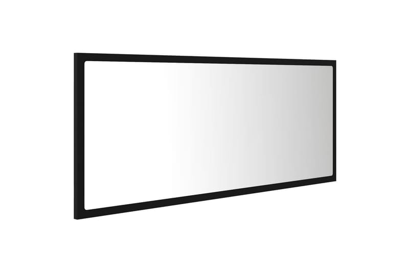 Badrumsspegel med LED svart 100x8,5x37 cm spånskiva - Svart - Hus & renovering - Kök & bad - Badrum - Badrumsmöbler & badrumsinredning - Badrumsspegel