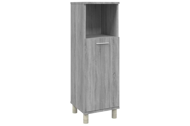 beBasic Badrumsskåp grå sonoma 30x30x95 cm konstruerat trä - Grey - Hus & renovering - Kök & bad - Badrum - Badrumsmöbler & badrumsinredning - Badrumsskåp