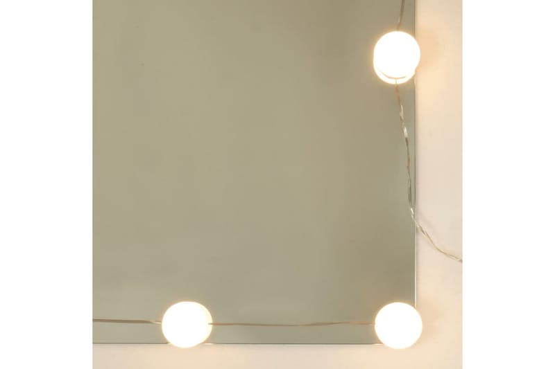 beBasic Spegelskåp med LED brun ek 76x15x55 cm - Brown - Spegelskåp badrum