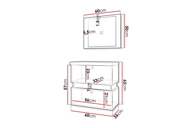 Dunvegan Badrumsmöbelset - Vit - Hus & renovering - Kök & bad - Badrum - Badrumsmöbler & badrumsinredning - Kompletta möbelpaket badrum