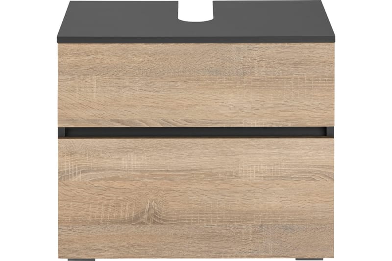 Hudnall Tvättställsskåp 60x35 cm - Antracit/Vit - Hus & renovering - Kök & bad - Badrum - Badrumsmöbler & badrumsinredning - Tvättställsskåp & kommod