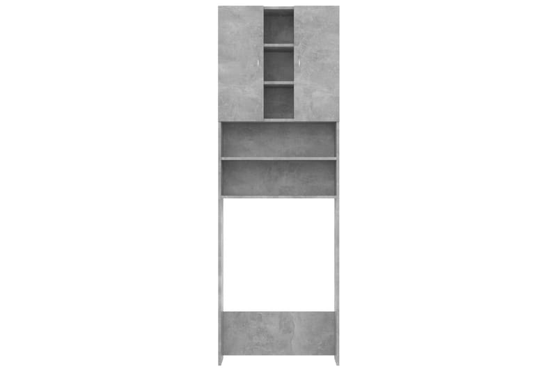 Tvättmaskinsskåp betonggrå 64x25,5x190 cm - Tvättskåp - Väggskåp & högskåp - Badrumsskåp