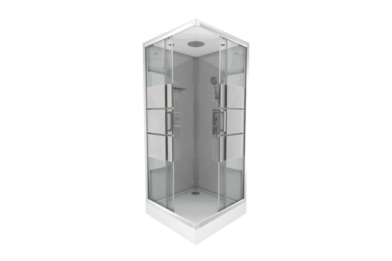 Rya Duschkabin 90x90 cm - Silver - Hus & renovering - Kök & bad - Badrum - Duschar - Duschkabin