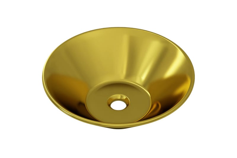 Handfat 42x14 cm keramik guld - Guld - Hus & renovering - Kök & bad - Badrum - Tvättställ & handfat - Enkelhandfat