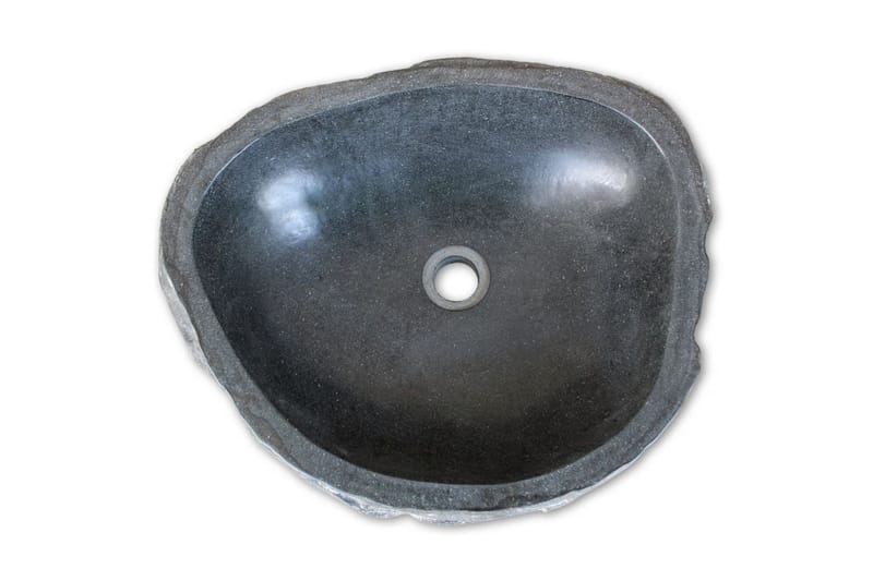 Handfat flodsten oval 30-37 cm - Brun - Enkelhandfat