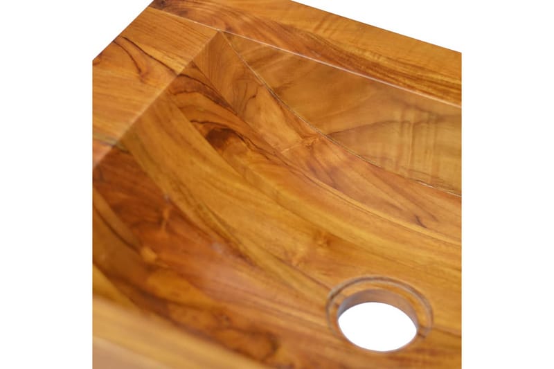 Handfat massiv teak 50x35x10 cm - Brun - Enkelhandfat