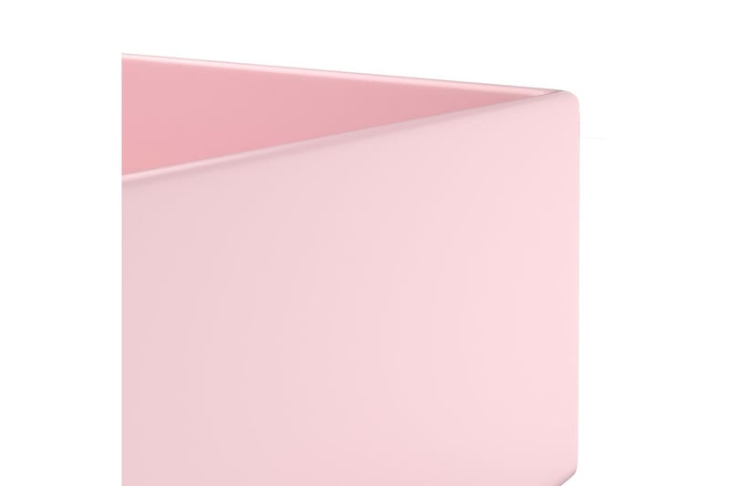 Handfat med bräddavlopp keramik matt rosa - Rosa - Enkelhandfat