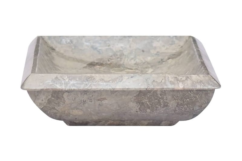 Handfat grå 50x35x10 cm marmor - Grå - Enkelhandfat