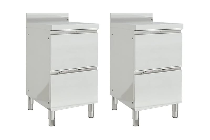 Köksskåp för storkök med 2 lådor 2 st rostfritt stål - Köksskåp