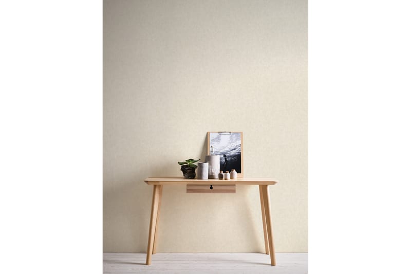 Slät Tapet Geo Nordic Ovävd Beige - AS Creation - Kökstapet - Mönstrad tapet - Vinyltapet