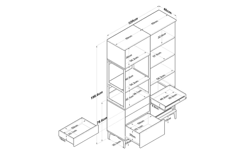 Eligius Högskåp - Vit - Hus & renovering - Kök & bad - Kök & tvättstuga - Tvättstugeinredning - Tvättskåp