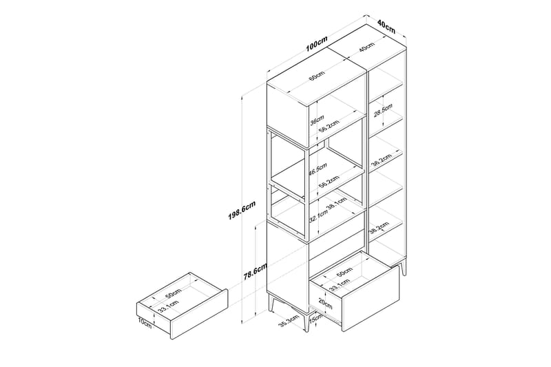 Eligius Högskåp - Vit - Hus & renovering - Kök & bad - Kök & tvättstuga - Tvättstugeinredning - Tvättskåp