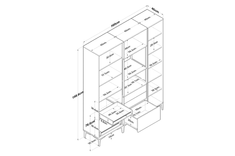 Eligius Högskåp - Vit - Hus & renovering - Kök & bad - Kök & tvättstuga - Tvättstugeinredning - Tvättskåp