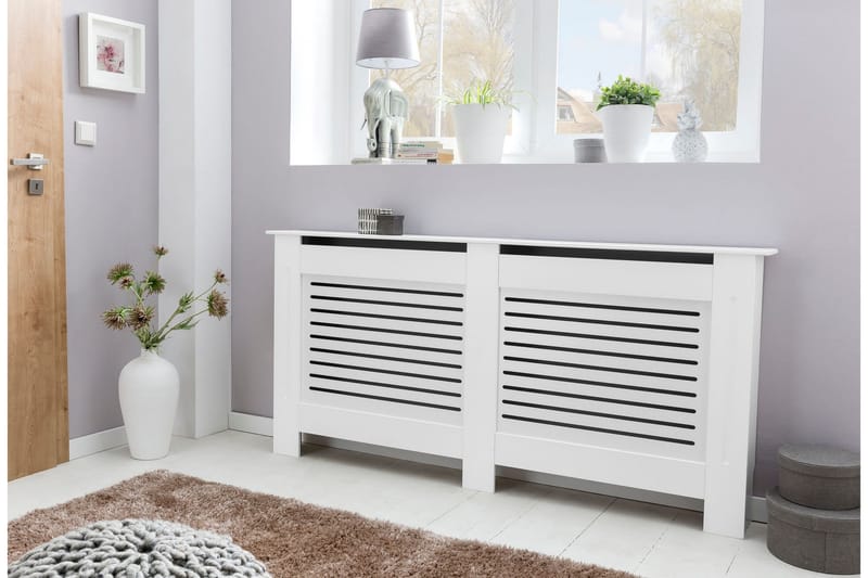 Wiemann Förvaringsskåp 152x19 cm - Vit - Hus & renovering - Klimatkontroll - Uppvärmning - Element & radiator - Elementskydd