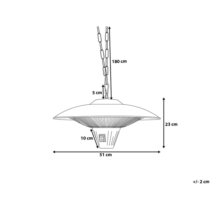 Kaba Infravärmare - Silver - Hus & renovering - Klimatkontroll - Uppvärmning - Utevärme - Terrassvärmare