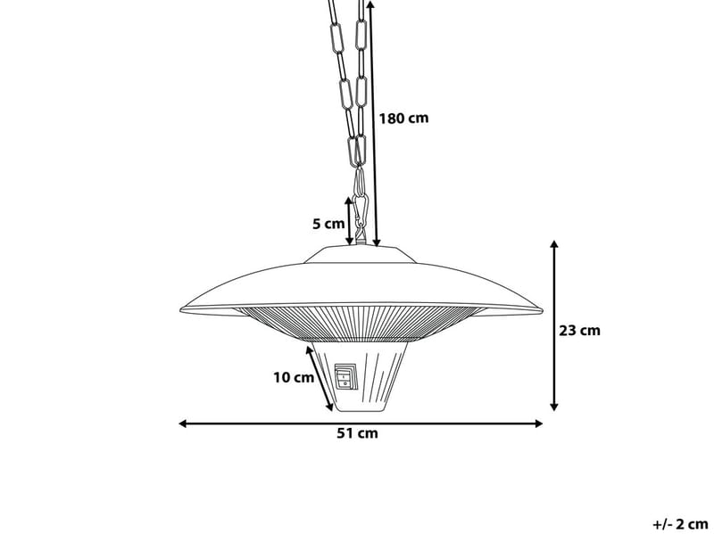 Kaba Infravärmare - Silver - Hus & renovering - Klimatkontroll - Uppvärmning - Utevärme - Terrassvärmare