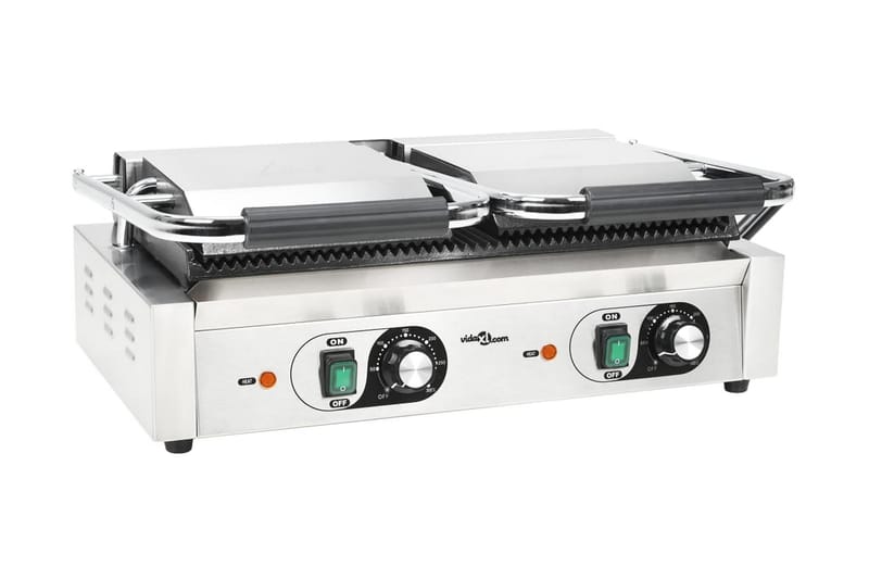 Paninigrill dubbel 3600 W 57x30,5x20 cm - Silver - Hushåll - Matlagning & Bakning - Köksredskap & kökstillbehör