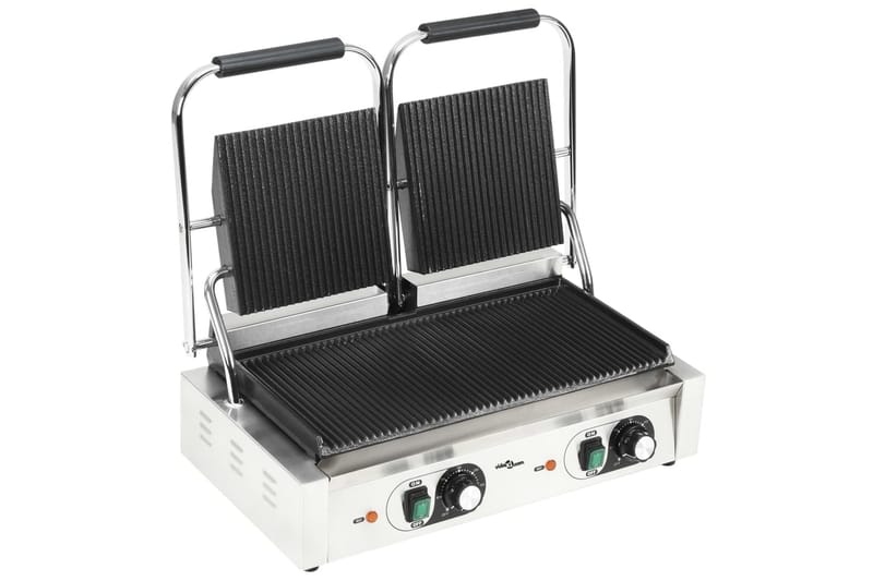 Paninigrill dubbel 3600 W 57x30,5x20 cm - Silver - Hushåll - Matlagning & Bakning - Köksredskap & kökstillbehör