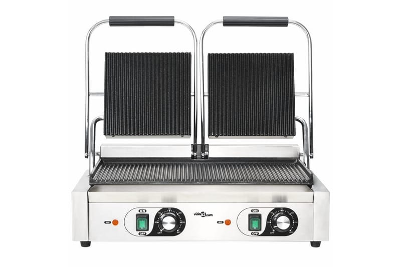 Paninigrill dubbel 3600 W 57x30,5x20 cm - Silver - Hushåll - Matlagning & Bakning - Köksredskap & kökstillbehör