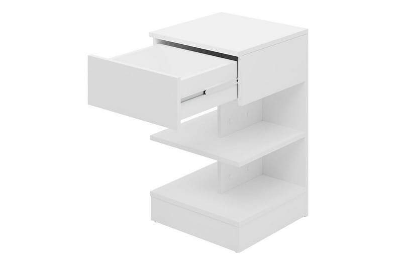 Strathy Barnsängbord 65 cm - Vit - Möbler - Barnmöbler - Barnbord - Sängbord barn & nattduksbord barn