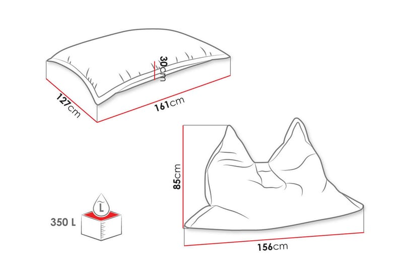 Granan Sittpuff Barn - Möbler - Barnmöbler - Barnstol - Saccosäck & sittpuff barn