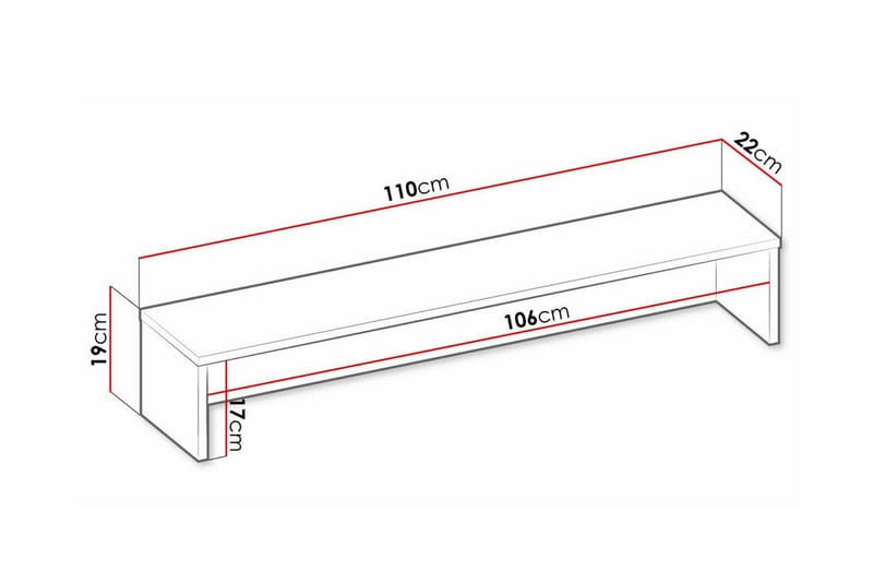 Rathmore Barnhylla 110 cm - Mörkgrå - Hylla barnrum - Bokhylla barn & boklåda