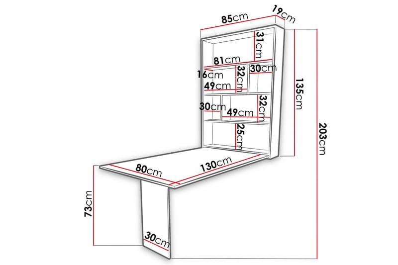 Abi Matbord 85 cm - Vit - Möbler - Bord & matgrupper - Matbord & köksbord