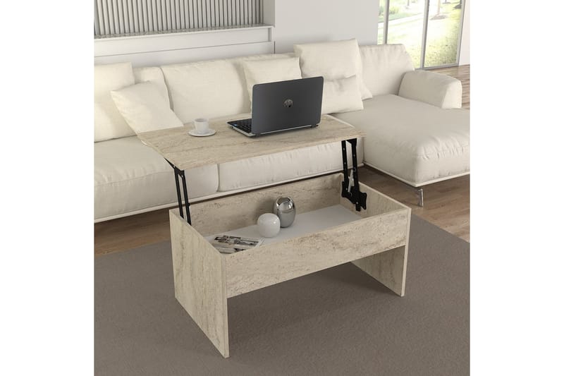 Akilli Soffbord 90 cm - Beige - Möbler - Bord & matgrupper - Soffbord