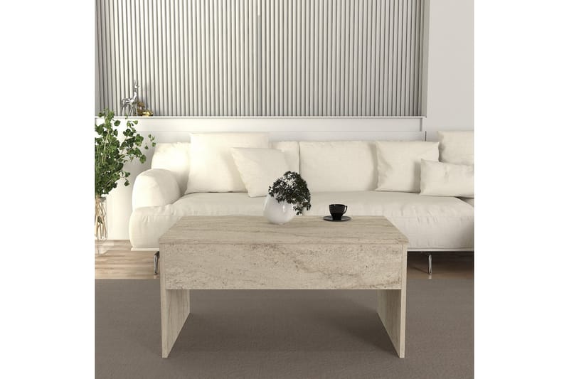 Akilli Soffbord 90 cm - Beige - Möbler - Bord & matgrupper - Soffbord