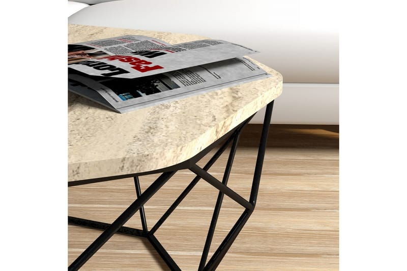 Almasi Soffbord 90 cm - Beige - Möbler - Bord & matgrupper - Soffbord