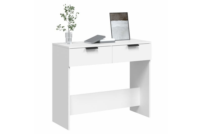 beBasic Konsolbord vit 90x36x75 cm konstruerat trä - White - Hallbord - Konsolbord & sidobord