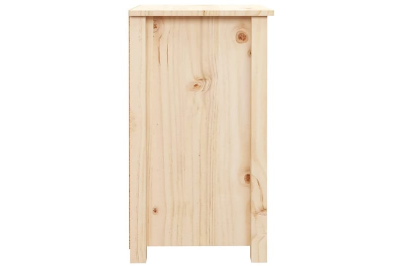 beBasic Sängbord 2 st 40x35x61,5 cm massiv furu - Brown - Möbler - Bord & matgrupper - Avlastningsbord - Sängbord & nattduksbord