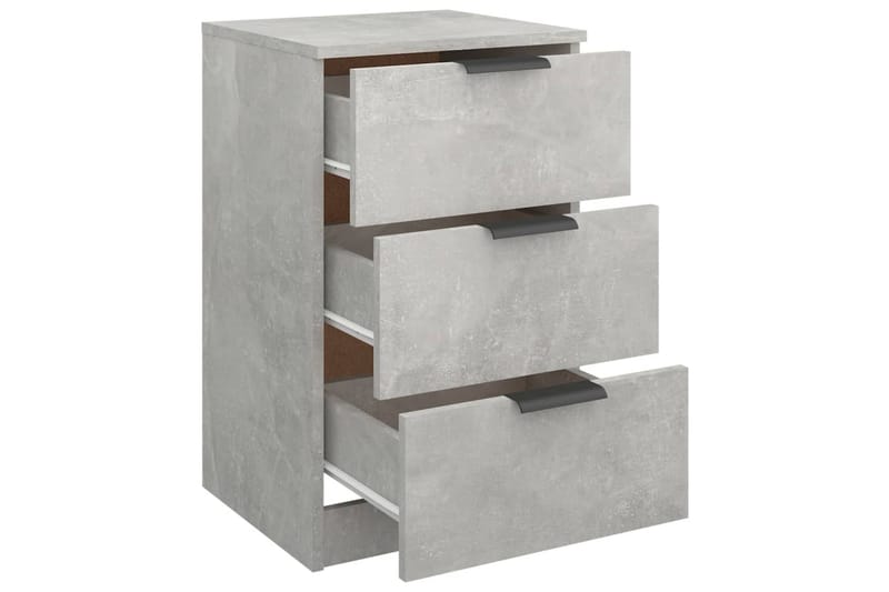 beBasic Sängbord 2 st betonggrå 40x36x65 cm - Grey - Sängbord & nattduksbord