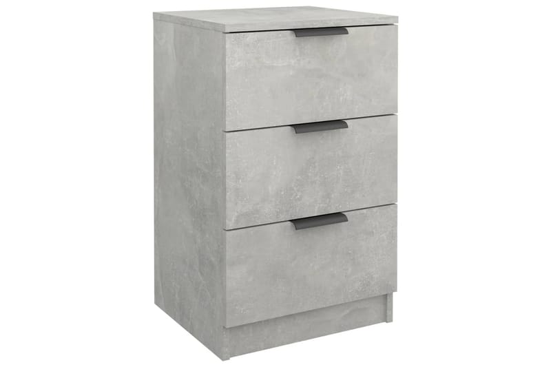 beBasic Sängbord 2 st betonggrå 40x36x65 cm - Grey - Sängbord & nattduksbord