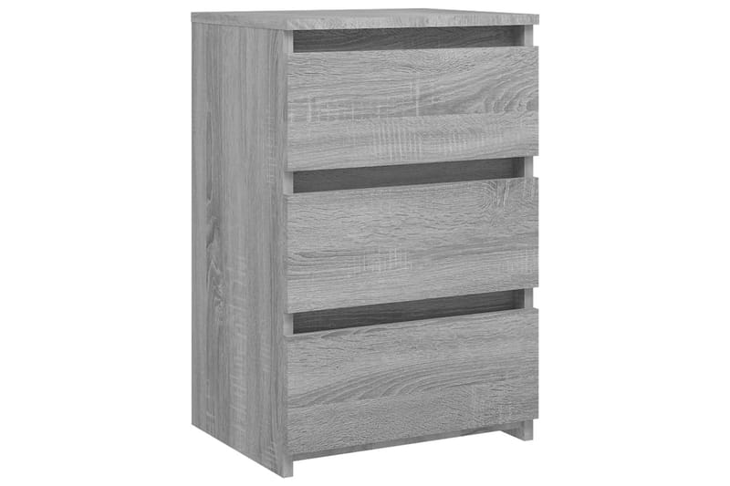 beBasic Sängbord 2 st grå sonoma 40x35x62,5 cm konstruerat trä - Grey - Sängbord & nattduksbord