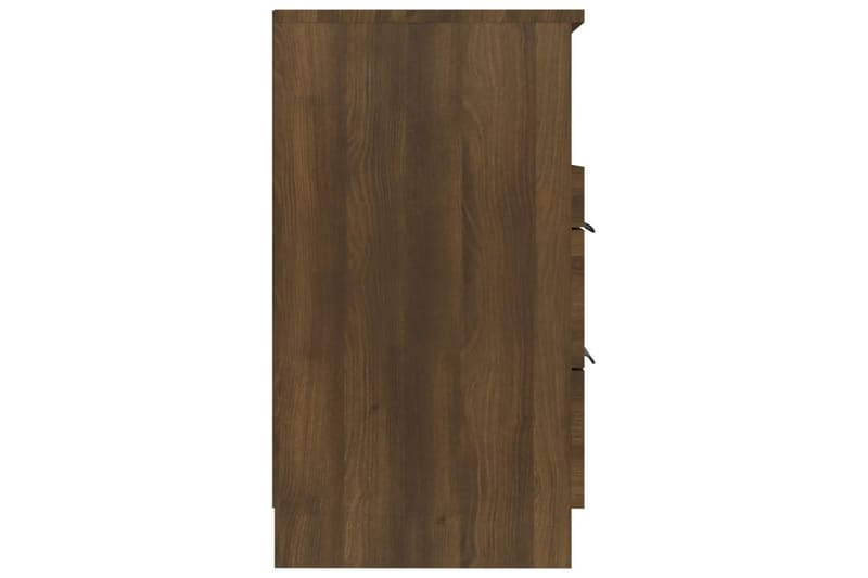 beBasic Sängbord brun ek konstruerat trä - Brown - Sängbord & nattduksbord