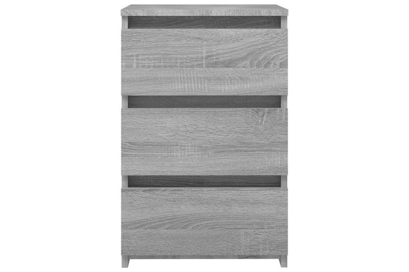 beBasic Sängbord grå sonoma 40x35x62,5 cm konstruerat trä - Grey - Sängbord & nattduksbord
