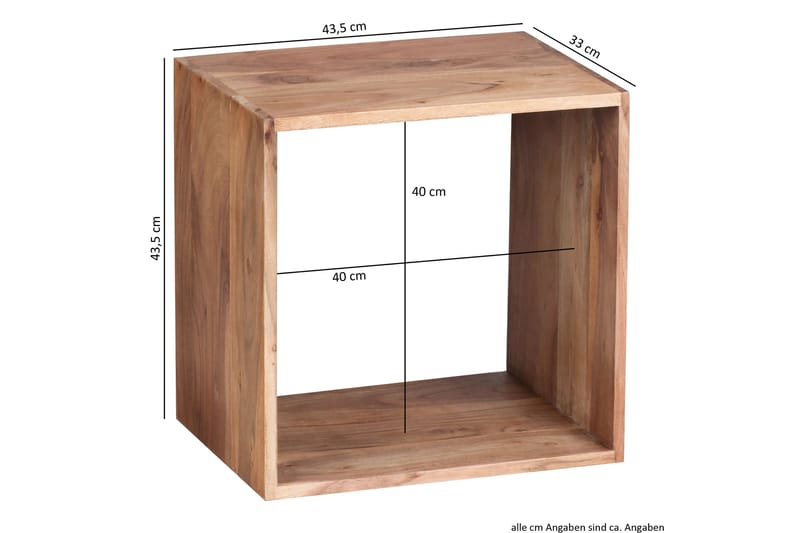 Dellett Sidobord 44 cm - Trä/natur - Möbler - Bord & matgrupper - Avlastningsbord - Brickbord & småbord