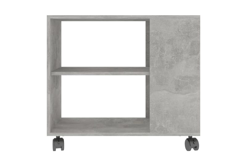 Sidobord betonggrå 70x35x55 cm spånskiva - Grå - Lampbord - Brickbord & småbord