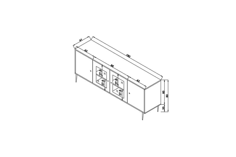 Elili Konsollbord 180 cm - Ek - Möbler - Bord & matgrupper - Avlastningsbord - Hallbord