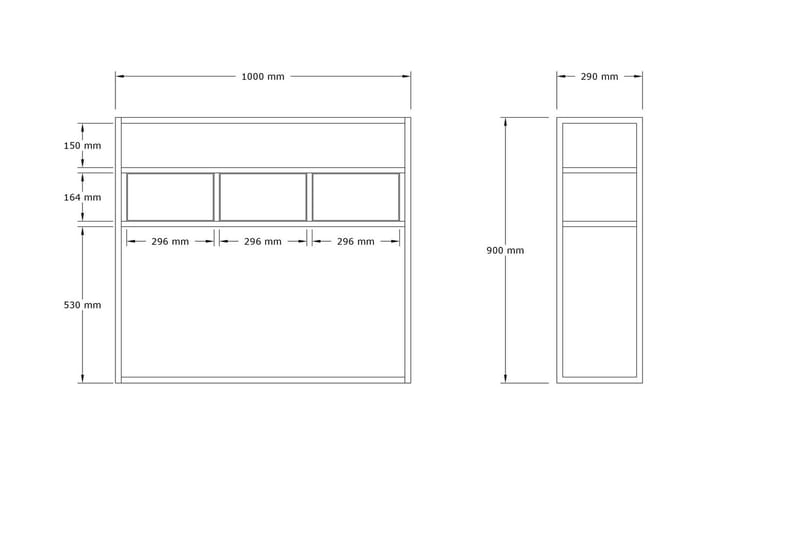 Ham Konsollbord 100 cm - Vit marmor - Möbler - Bord & matgrupper - Avlastningsbord - Hallbord