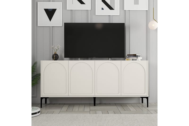 Hazim Konsollbord 180 cm - Cream/Svart - Möbler - Bord & matgrupper - Avlastningsbord - Hallbord